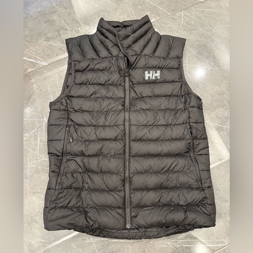 Men's Helly Hansen Verglas Down Vest 2.0 Puffer Vest Black Large Water Resistant